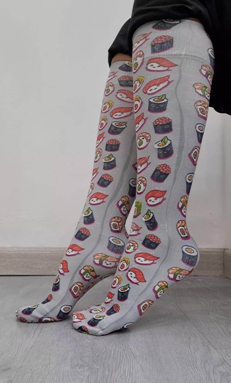 MEDIAS de compresión SUSHI gris