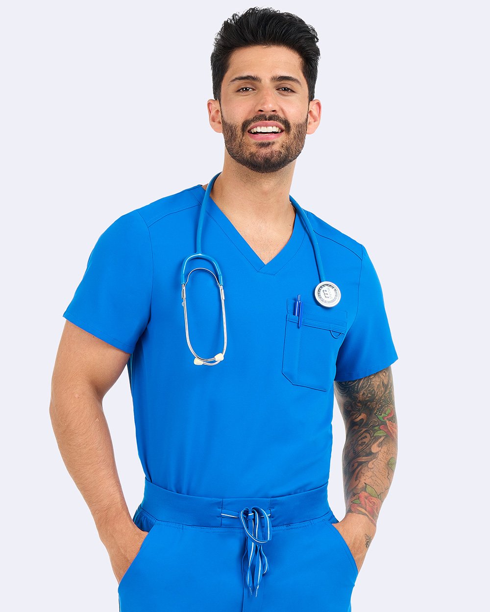 Top Zavate Studio Men Uniformes médicos