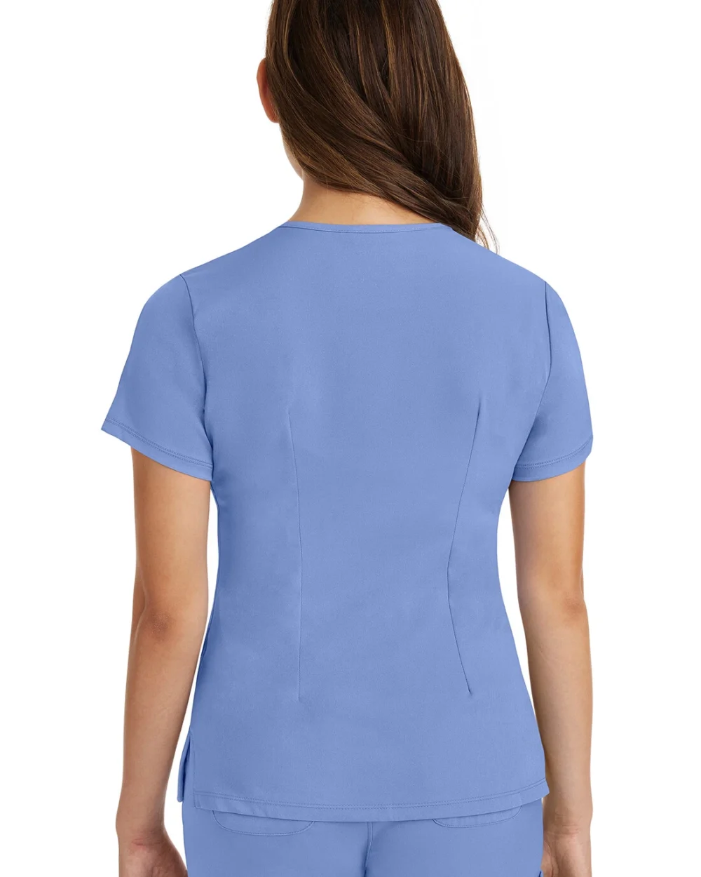 Alternative view of Top Healing Hands cuello V Uniformes médico