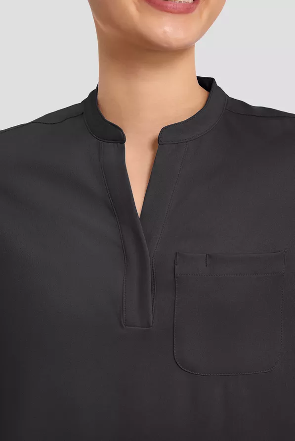 Top Healing Hands cuello mao Uniformes médico - Imagen 3