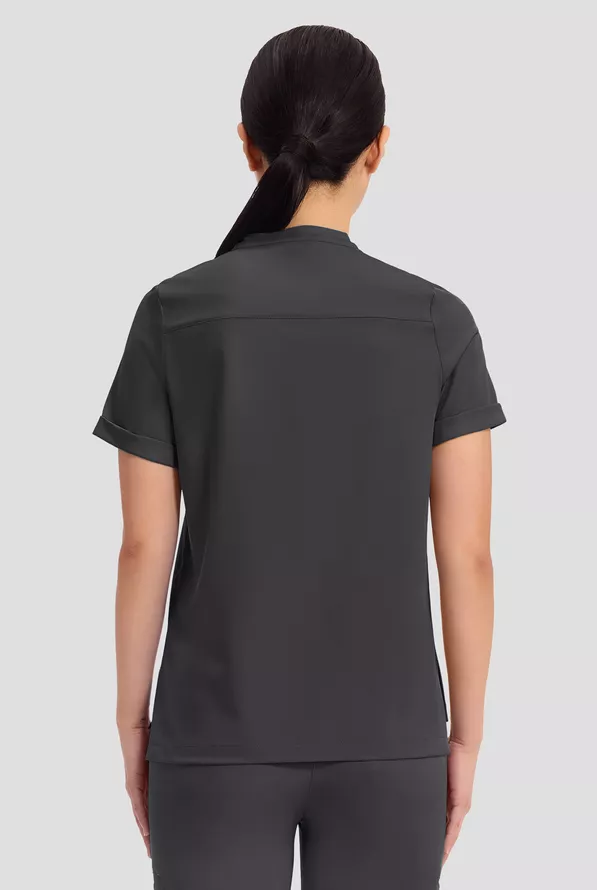 Alternative view of Top Healing Hands cuello mao Uniformes médico