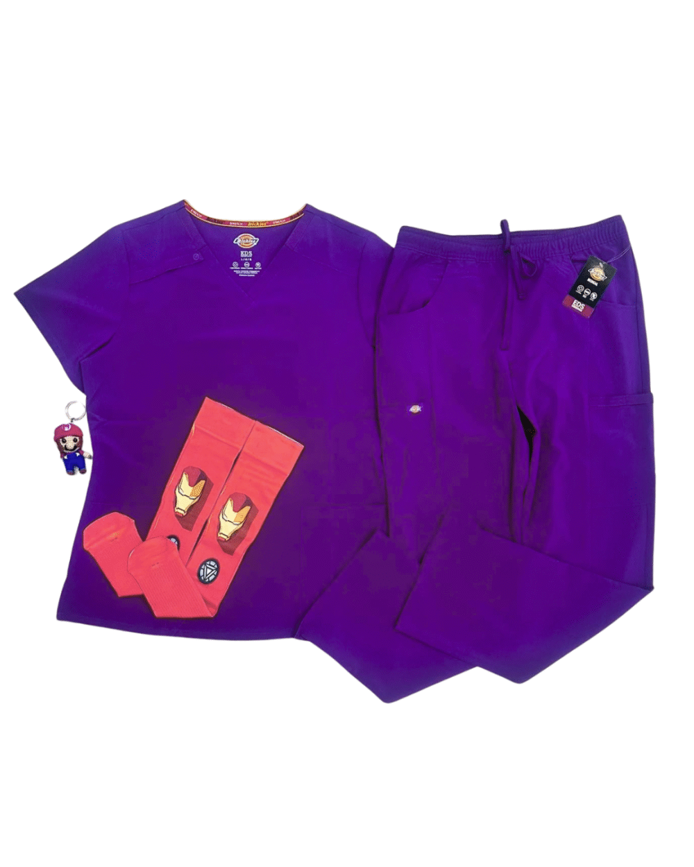 Pack Dickies Essentials Eggplant — Camisa + Pantalón + Medias + Llavero