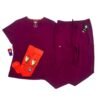 Pack Dickies Essentials Wine — camisa, pantalón, medias y llavero
